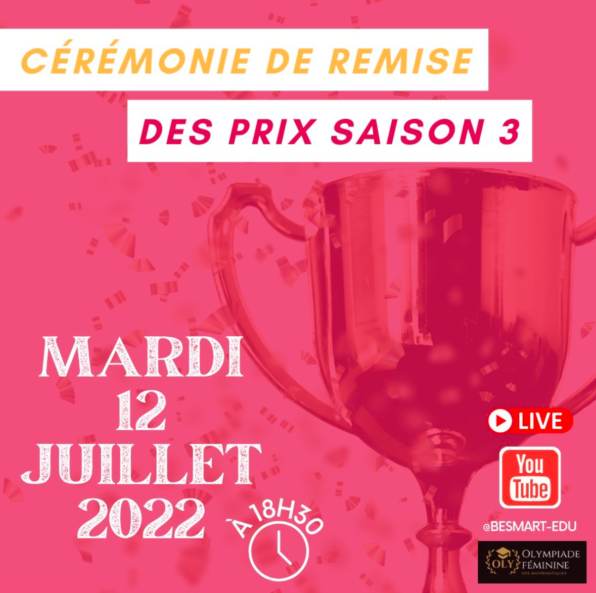 Bravo à nos 45 finalistes saison 3 !